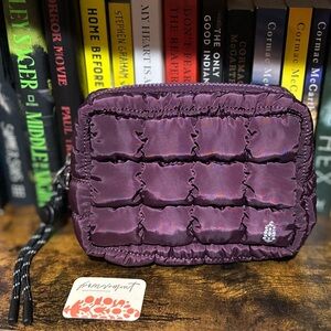 free people quilted mini case - sugar plum
